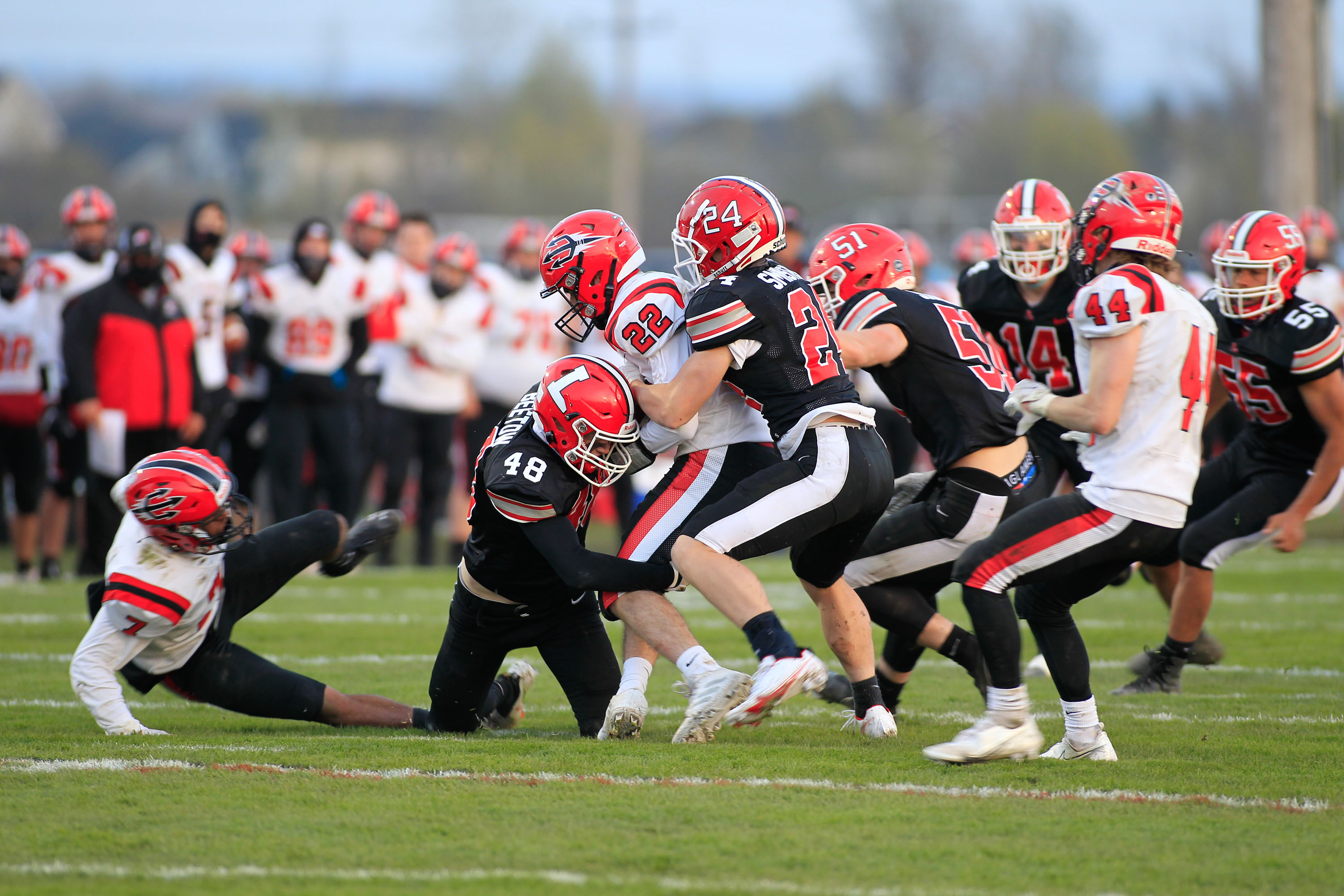 Lancaster vs Clarence Red Devils Tackle!