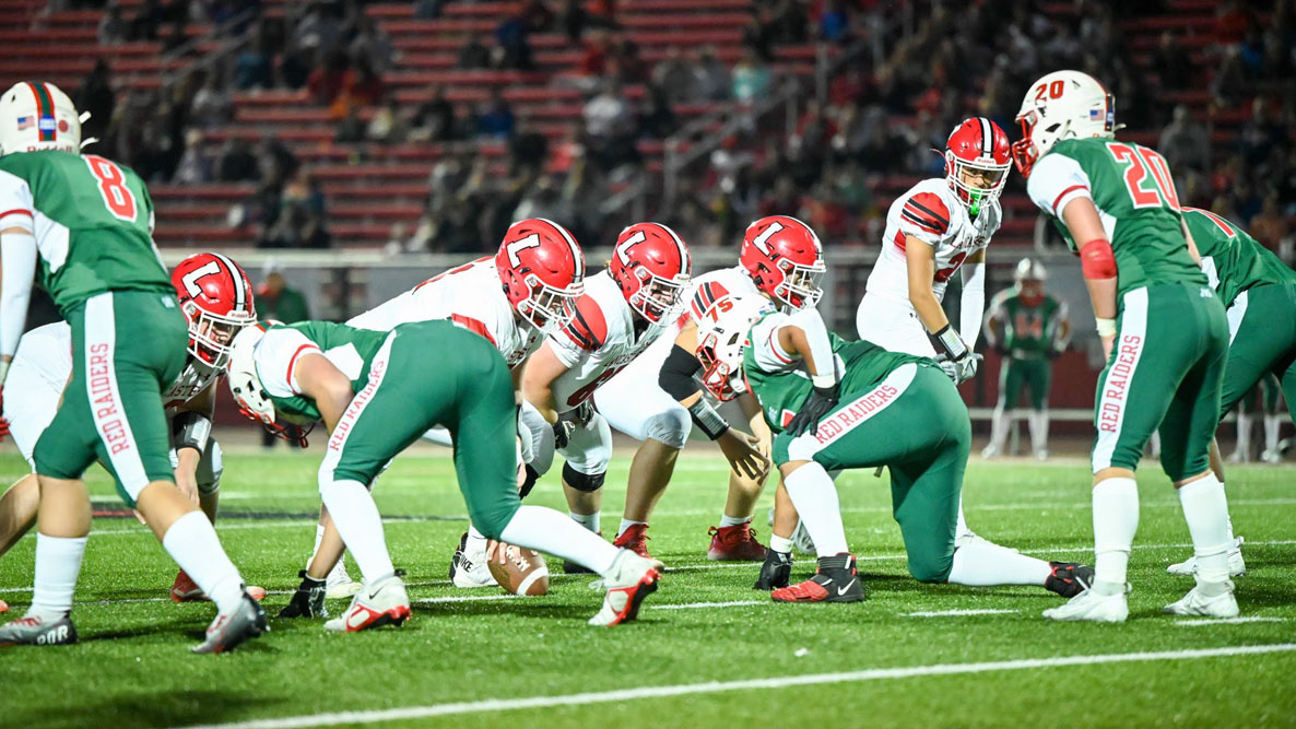 Offense set for the play