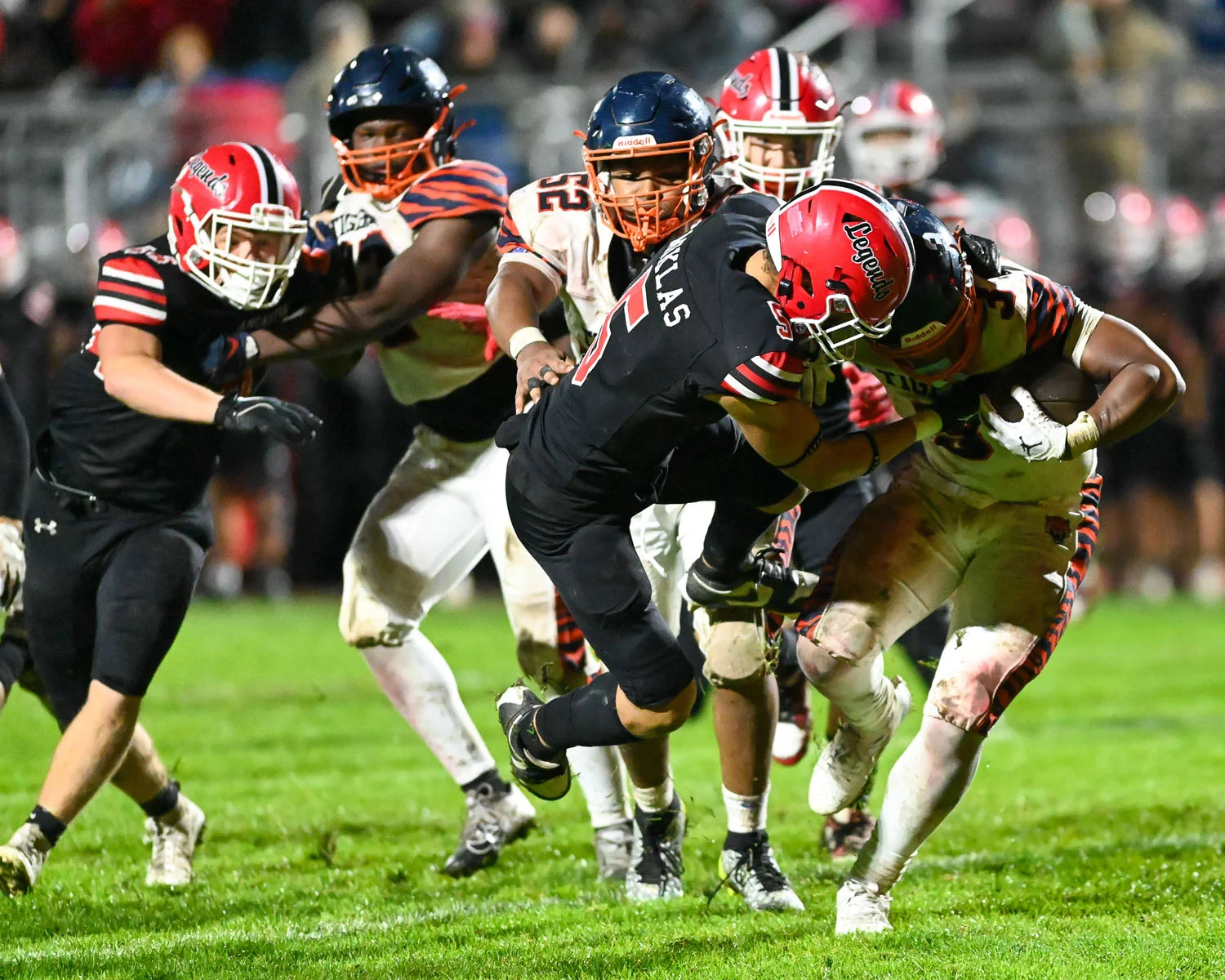 Lancaster defense bringing down the ball carrier