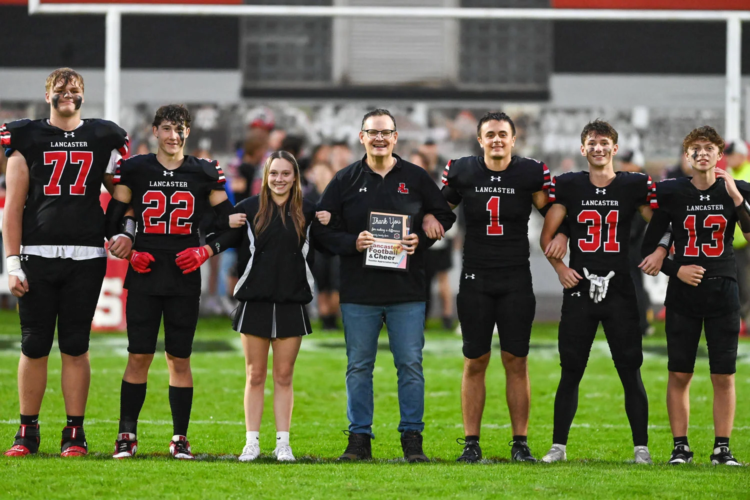 Lancaster Football/Cheerleader Teacher Appreciation Night