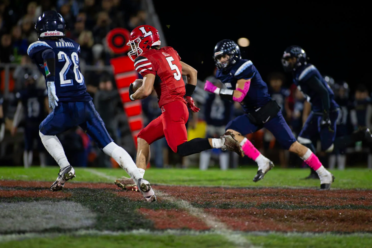 Lancaster RB headed down the field