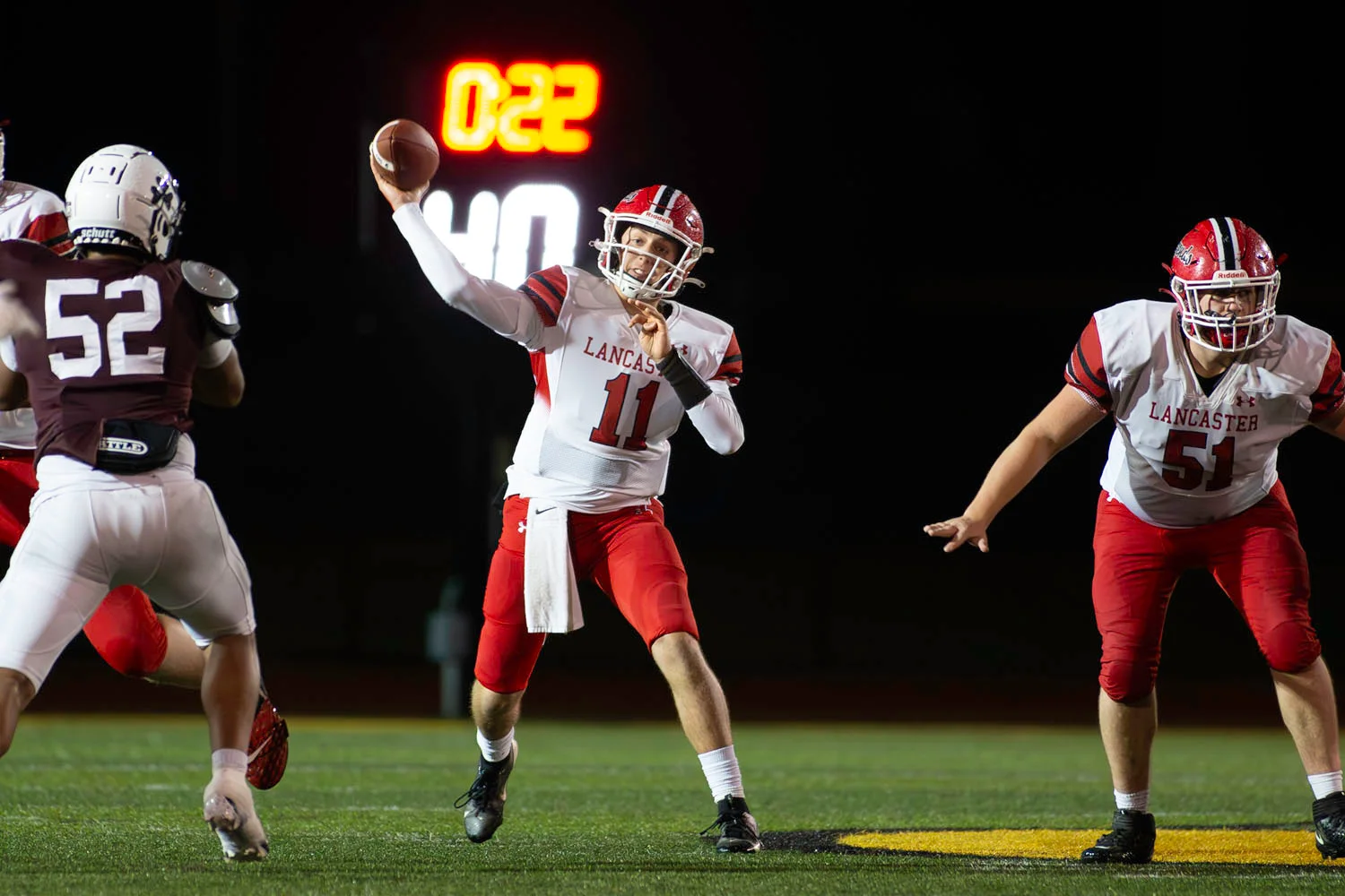 QB Throwing the ball down field