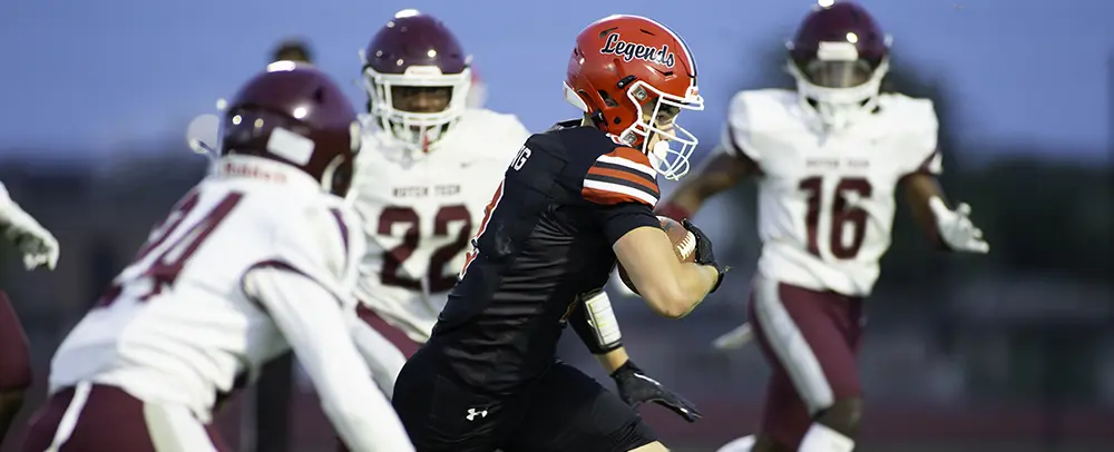Lancaster Legend DB bringing back a interception