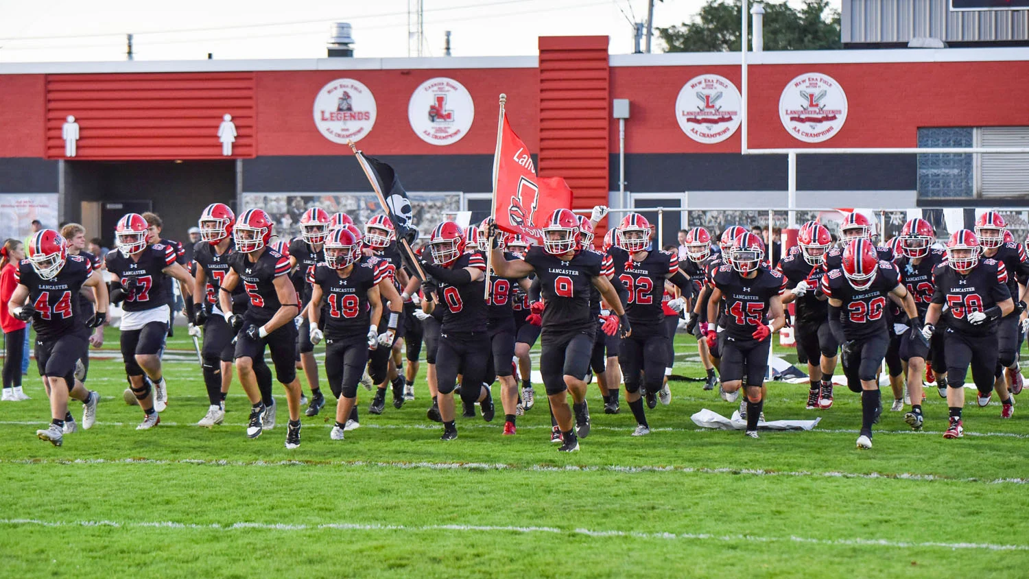 Lancaster hitting the field